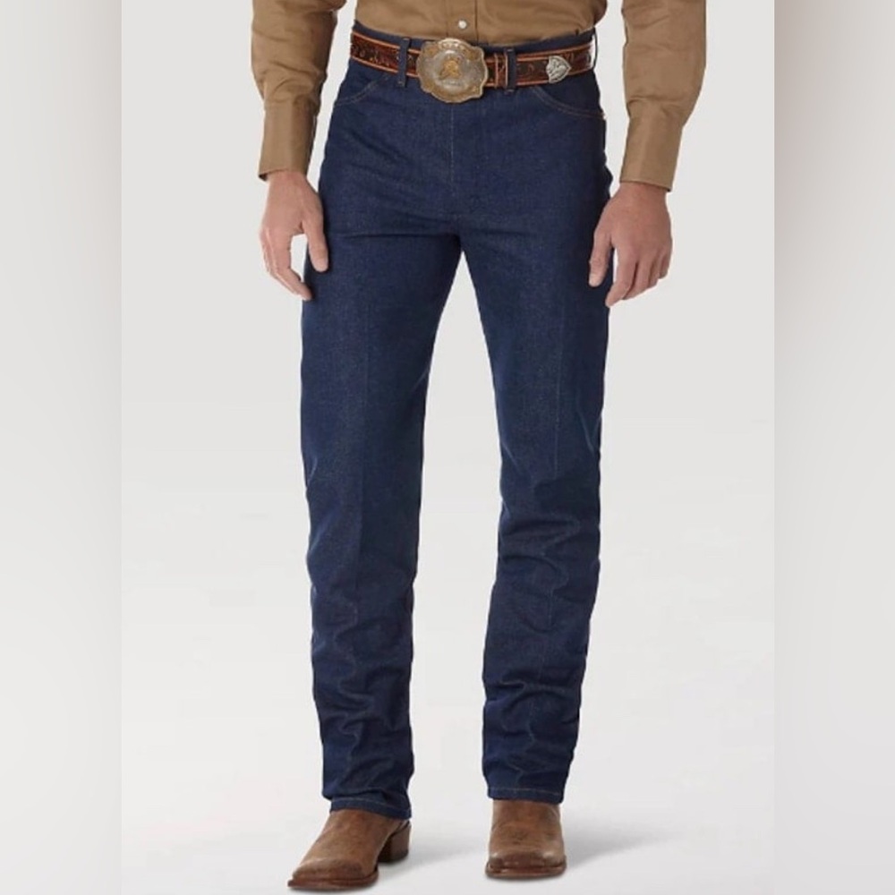 New Wrangler Cowboy Cut 13MWZ Original Fit Jeans Pro Rodeo - Dark Wash 38x34